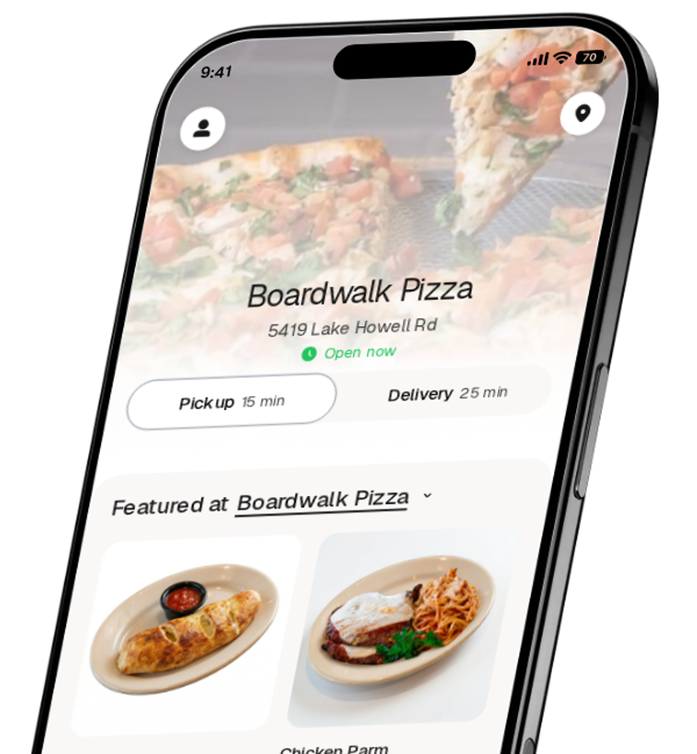 Boardwalk Pizza app preview
